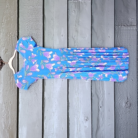 Lularoe x Disney Floral Dress sz 12/14 Girl's - Picture 3 of 5